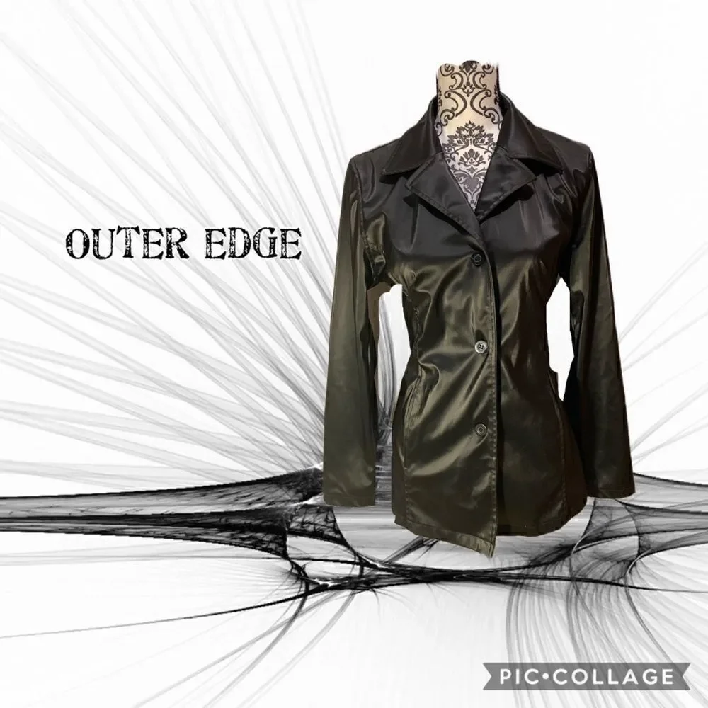 Outer edge women’s black button jacket - Picture 2 of 9